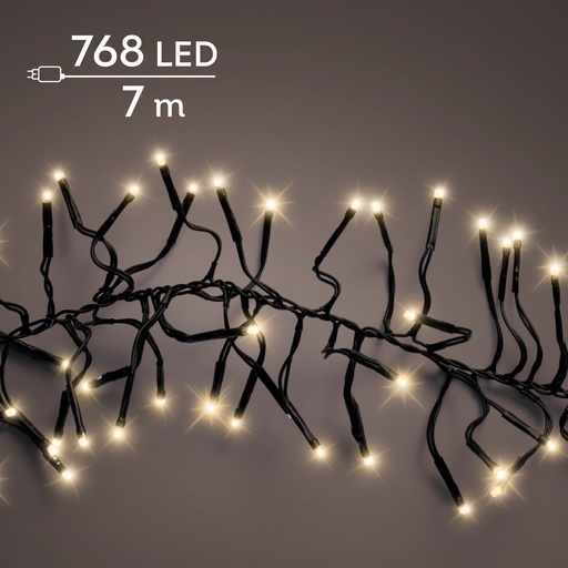 [4-494954] GUIRNALDA CLUSTER BLACK/SOFT GOLD 700cm-768L
