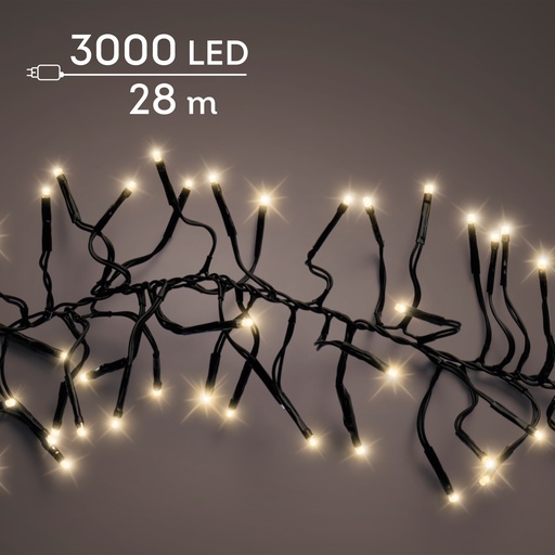 [4-494958] GUIRNALDA CLUSTER BLACK/SOFT GOLD 2800cm-3000L