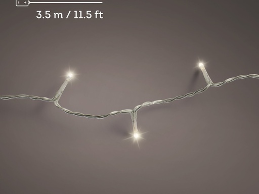[4-496433] ***LED BASIC LIGHTS BO OUTDOOR TRANSPARENT/WARM WHITE 350cm-48L