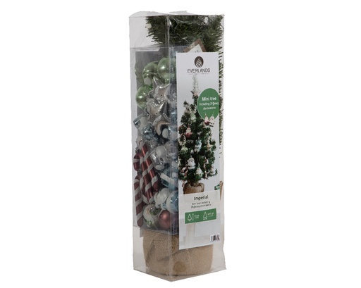 [4-683331] ***IMPERIAL MINI TREE DECORATED GREEN/MULTI dia35.00-H60.00cm