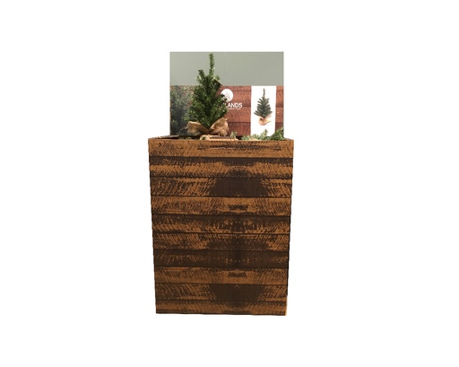 [4-687620] ***IMPERIAL MINI TREE GREEN dia26.00-H45.00cm