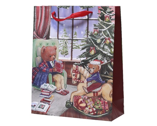 [4-451795] BOLSA REGALO - PAPEL - MOTIVO OSITO -L8.00-W18.00-H24.00cm