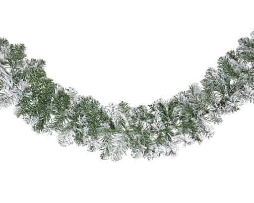 [4-680441] ***IMPERIAL GARLAND SNOWY LIGHT GREEN/WHITE dia20.00-L270.00cm