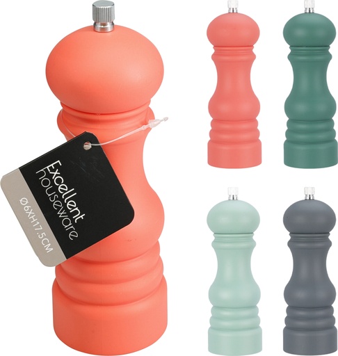 [KM-170491940] ***PEPPER MILL PS 4ASS COLOR