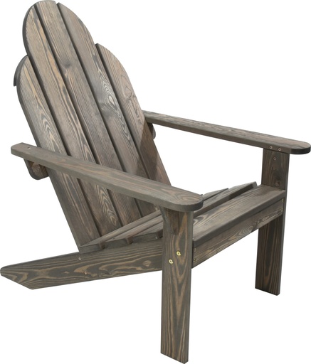 [KM-533000650] FAUTEUIL EXTERIEUR EN BOIS NATUREL - MODELE ADIRONDACK - 947 X 626 X 74CM 