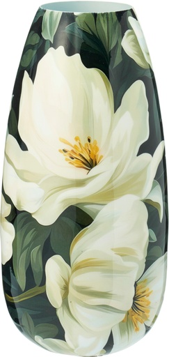 [KM-A67102640] ***VASE FLOWER PRINT 30CM