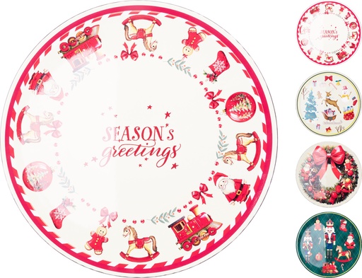 [KM-AKX101620] ***CHARGER PLATE WITH DESIGN 4ASS