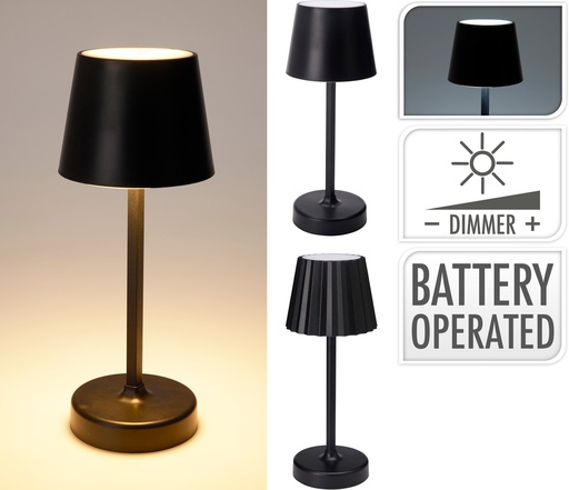 [KM-ANC001100] ***TABLE LAMP 10X26CM BLACK 2ASS
