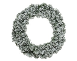 [4-680462] COURONNE IMPÉRIALE ENNEIGÉE - VERT/BLANC - 50CM