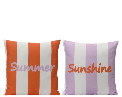[4-874417] ***CUSHION POLYESTER ASSORTED L45-W45-H4cm