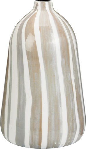 [KM-A67825110] JARRÓN 37CM RAYAS