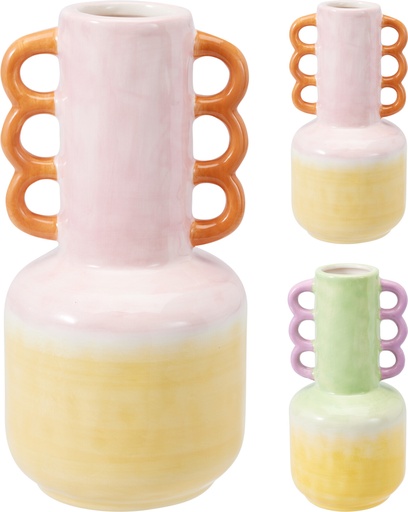 [KM-NB1250050] JARRÓN CON ASAS DE COLOR 2 ASS