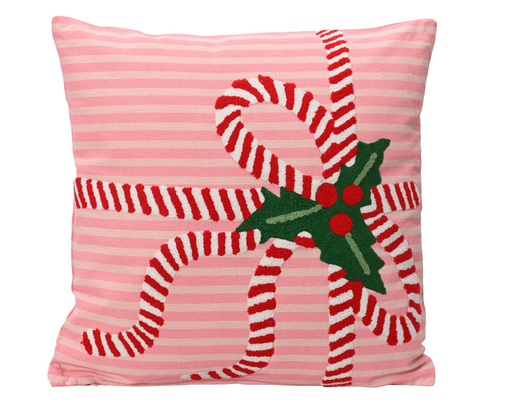 [4-201822] ***CUSHION EG COTTON PINK/COLOUR(S) L45.00-W45.00-H10.00cm