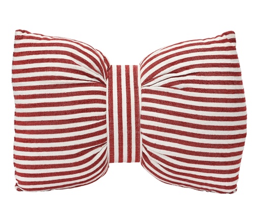 [4-729365] ***CUSHION EG POLYESTER RED/WARM WHITE L60.00-W40.00-H10.00cm