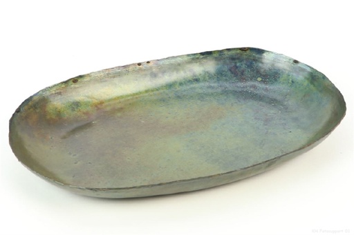 [HBX-911905007] BANDEJA MET VERD/COBRIZO 31X20CM