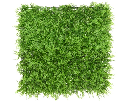 [4-800957] PANEL DE JARDIN VERTICAL-HELECHO Y MIX DE VERDE-100X100CM