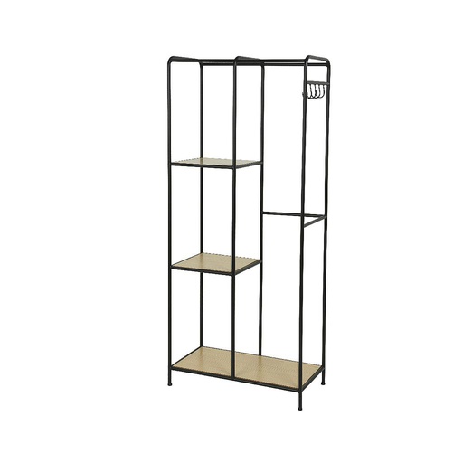 [4-827038] ESTANTERIA METAL NEGRO-IDEAL COMO EXPOSITOR! 36X72X170CM