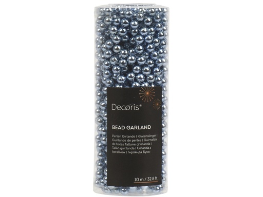 [4-000793] ***BEAD GARLAND POLYSTYRENE BLUE DAWN dia0.80-L1000.00cm