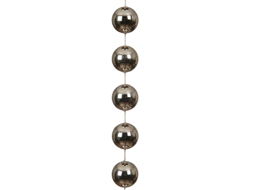 [4-000798] ***BEAD GARLAND XXL POLYSTYRENE SMOKEY PEARL dia2.00-L270.00cm