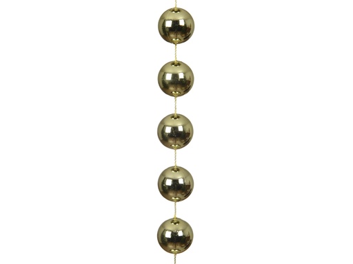 [4-000805] GUIRNALDA DE PERLAS XXL DE POLIESTIRENO EN TONO PISTACHO CALIDO dia2.00-L270.00cm