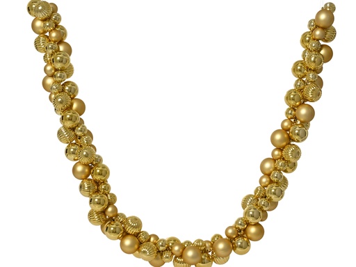 [4-023727] GUIRNALDA DE POLIESTIRENO DORADO dia6.00-L180.00cm