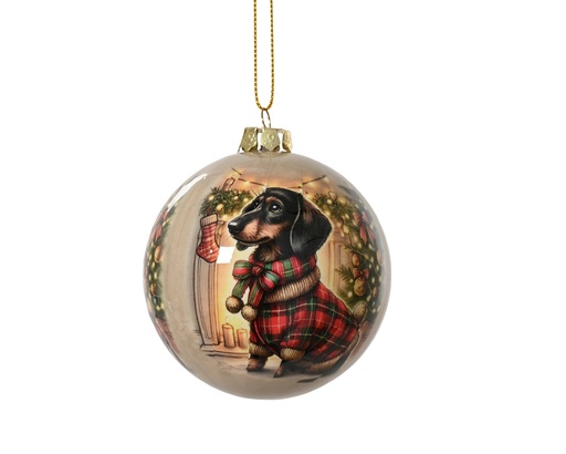 [4-027187] BOULE EN MOUSSE -FORME DE CHIOT- MULTICOLORE - 8,00 cm de dia