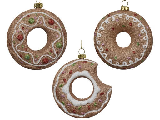 [4-029783] ***ORNAMENT SHATTERPROOF ASSORTED dia10.00-H3.50cm