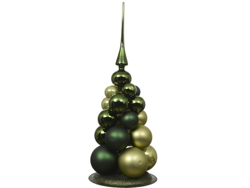 [4-130056] ***BAUBLES GLASS ASSORTED dia4.00cm