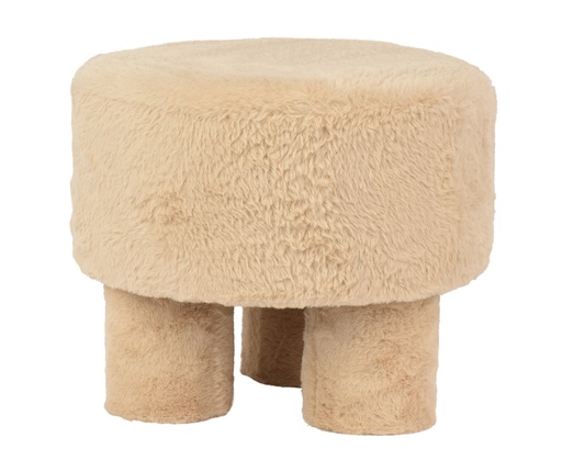 [4-201932] TABURETE MULLIDO DE TELA - dia37.00-H32.00cm