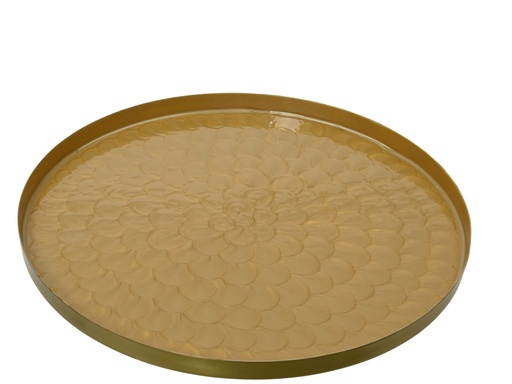 [4-202076] ***PLATE IRON GOLD dia35.00-H2.00cm