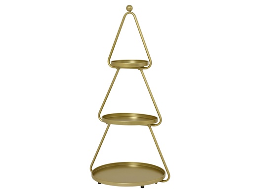 [4-221369] ***ETAGERE IRON GOLD L46.00-W40.00-H96.00cm