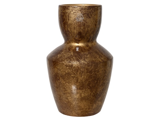 [4-371756] ***VASE TERRACOTTA COPPER/GOLD dia19.00-H30.00cm