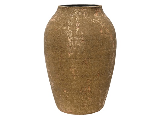 [4-371760] JARRON TERRACOTTA - DORADO ENVEJECIDO - dia21.00-H30.00cm