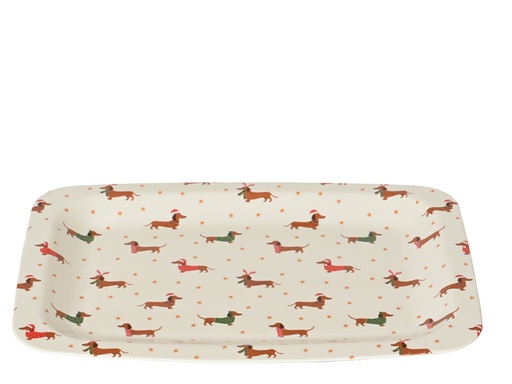 [4-371829] ***DECO PLATE PP MULTI L29.00-W41.00-H2.20cm