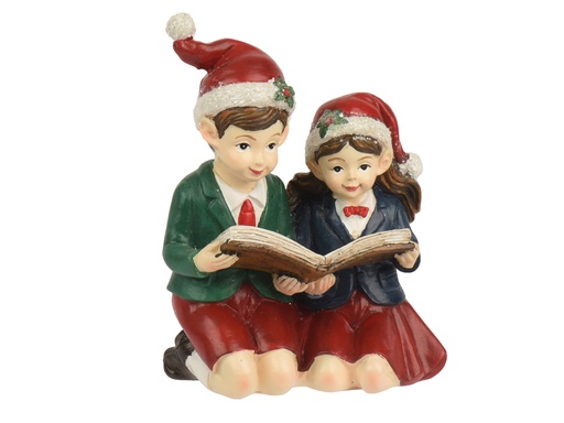 [4-371851] ***ELF POLYRESIN RED/COLOUR(S) L9.30-W6.70-H11.90cm