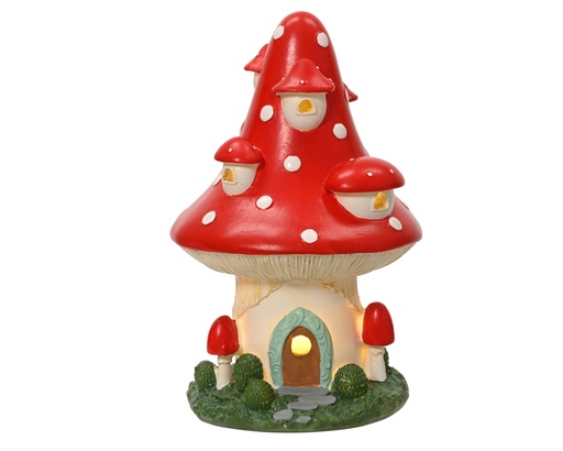 [4-371861] CHAMPIGNON EN RESINE - L15.00-W15.00-H23.00cm