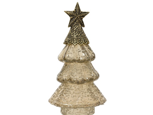 [4-372018] ***TREE GLASS PEARL dia10.00-H20.00cm