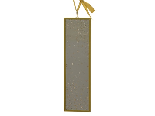 [4-372742] ***MIRROR GLASS GLITTER GOLD L4.50-W0.50-H16.00cm