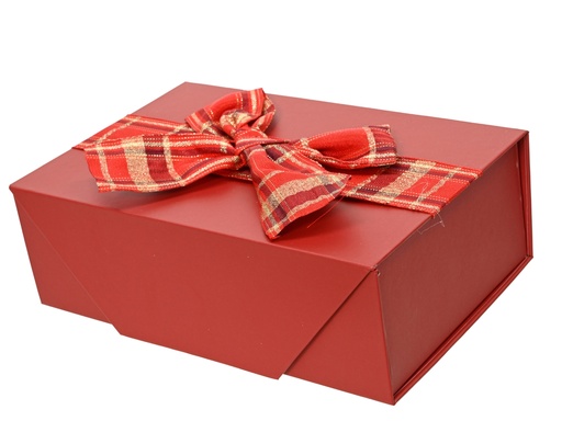 [4-374415] CAJA REGALO CON LAZO - CARTON -  L18.00-W12.00-H6.00cm