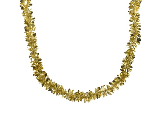 [4-401384] ***TINSEL GARLAND PET LIGHT GOLD dia9.00-H200.00cm
