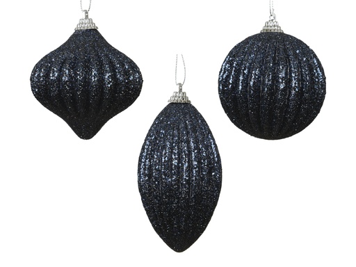 [4-453120] ***BAUBLE FOAM NIGHT BLUE dia8.00cm