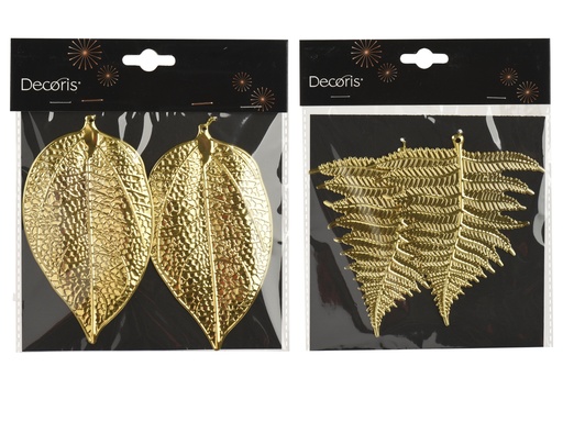 [4-453153] ***LEAVES POLYSTYRENE GOLD L8.00-W14.00-H0.10cm