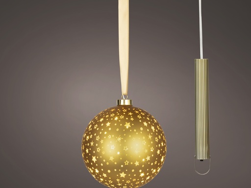 [4-480181] ***MICRO LED BALL BO INDOOR GOLD/WARM WHITE dia19.00cm-25L