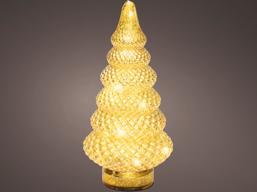 [4-480284] PETIT ARBRE AVEC LUMIERE MICROLED - INTERIEUR - LUMIERE CHALEUREUSE - dia12.00-H25.50cm-15L