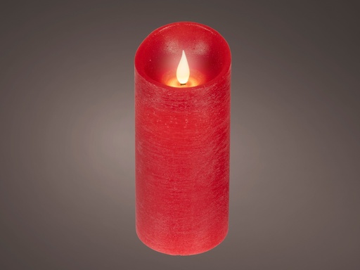 [4-480682] ***LED REALISTIC WAVING CANDLE BO INDOOR RED/WARM WHITE dia7.50-H17.00cm-1L