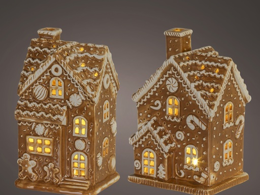 [4-481249] ***MICRO LED HOUSE BO INDOOR BISCUIT/COLOUR(S) L12.00-W10.00-H18.00cm-1L