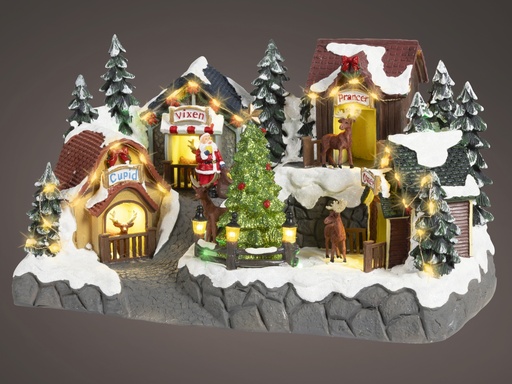 [4-481513] ***MICRO LED SCENERY INDOOR COLOURS/WARM WHITE/MULTI L20.00-W33.50-H18.00cm-43L