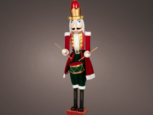 [4-481644] ***LED NUTCRACKER BO INDOOR RED/COLOUR(S) L32.00-W22.00-H150.00cm-11L