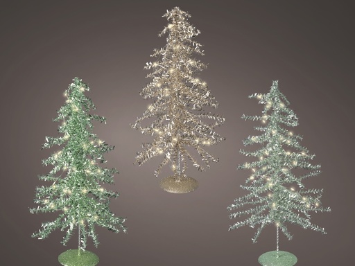 [4-481661] ARBOL CON LUZ - 3 SURTIDOS - PRECIO UNIDAD - dia14.00-H40.00cm- 40 LEDS