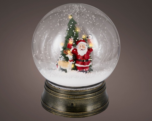 [4-488649] BOULE DE NEIGE AVEC SCENE DE NOEL - LUMIERE CHALEUREUSE - dia24.50-H30.00cm-17L